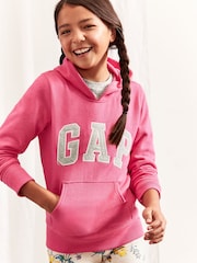 Gap Pink Logo Hoodie (4-13yrs) - Image 1 of 3