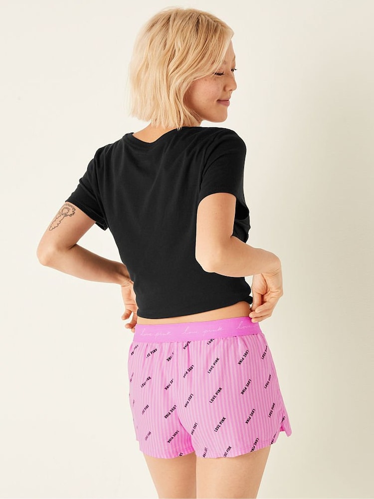 Victoria's Secret PINK Flannel Boxy Pajama Shorts - Image 2 of 4