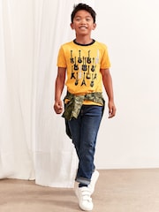 Gap Mid Wash Blue Straight Fit Stretch Jeans (5-13yrs) - Image 1 of 5