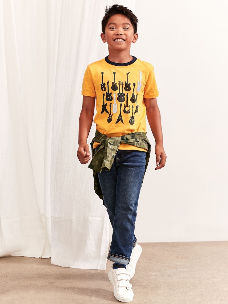 Gap Mid Wash Blue Straight Fit Stretch Jeans (5-13yrs) - Image 1 of 5