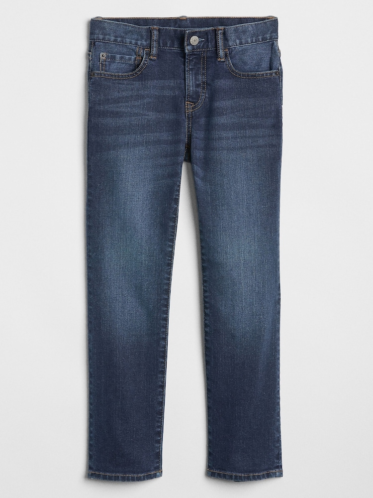 Gap Mid Wash Blue Straight Fit Stretch Jeans (5-13yrs) - Image 2 of 5