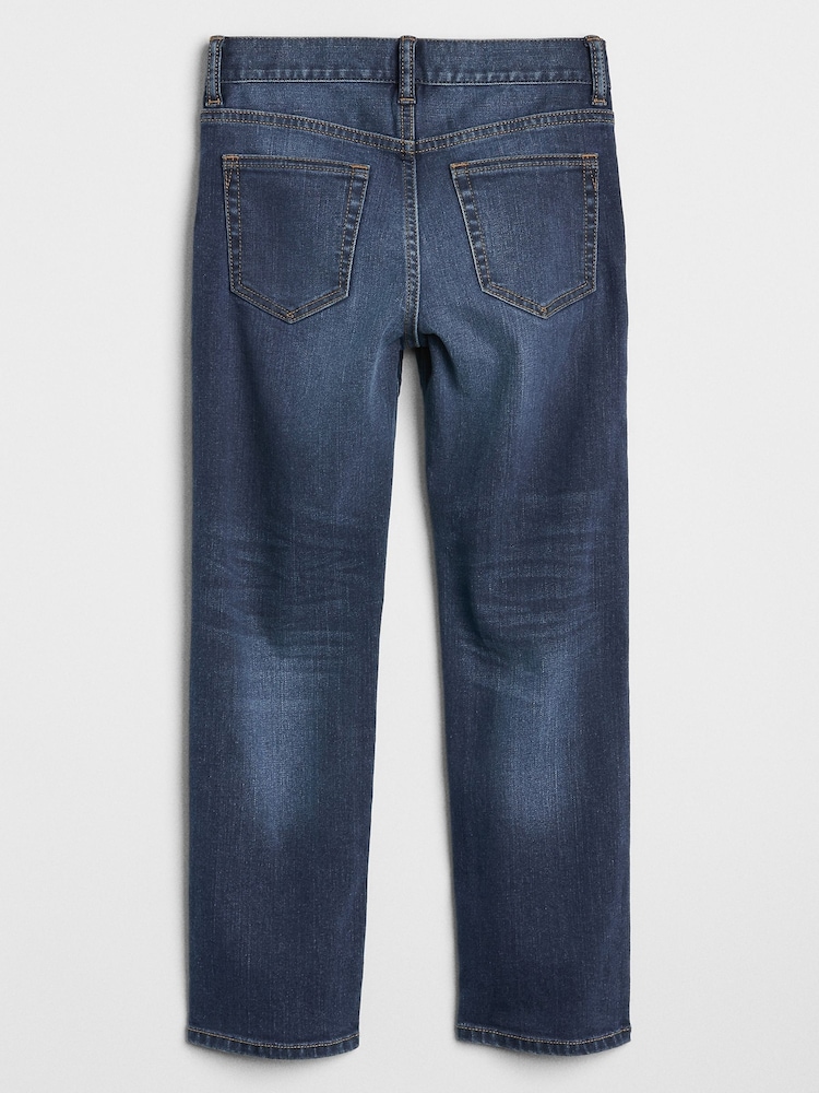 Gap Mid Wash Blue Straight Fit Stretch Jeans (5-13yrs) - Image 3 of 5