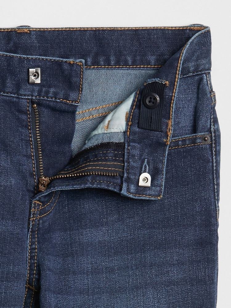 Gap Mid Wash Blue Straight Fit Stretch Jeans (5-13yrs) - Image 4 of 5