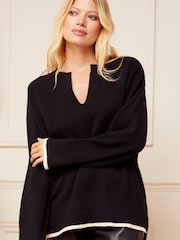 Love & Roses Langärmeliger Strickpullover mit V-Ausschnitt - Bild 1 von 1