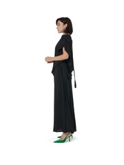leem Black Frilled Shoulder Back Cord Dress - Image 2 of 5