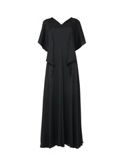 leem Black Frilled Shoulder Back Cord Dress - Image 5 of 5