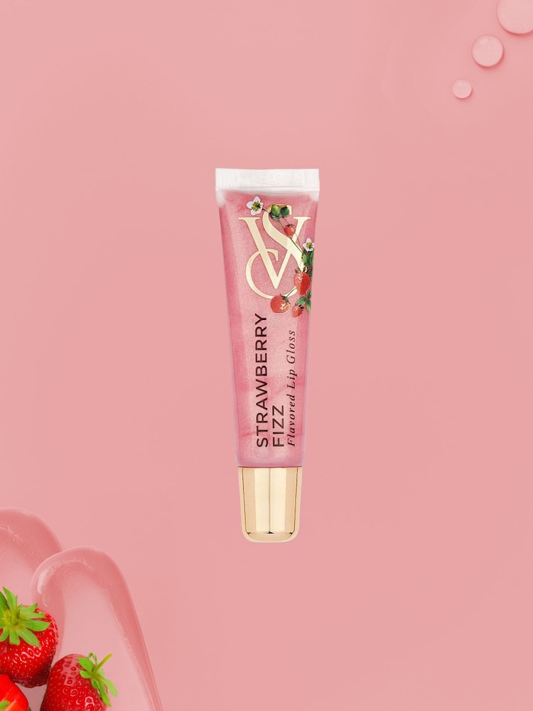 Victoria's Secret Pink Strawberry Fizz Flavoured Lip Gloss - Image 1 of 3 Victoria's Secret Pink Strawberry Fizz Flavoured Lip Gloss - Image 1 of 3