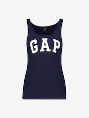 Gap Blue Logo Ribbed Vest - Image 5 of 5