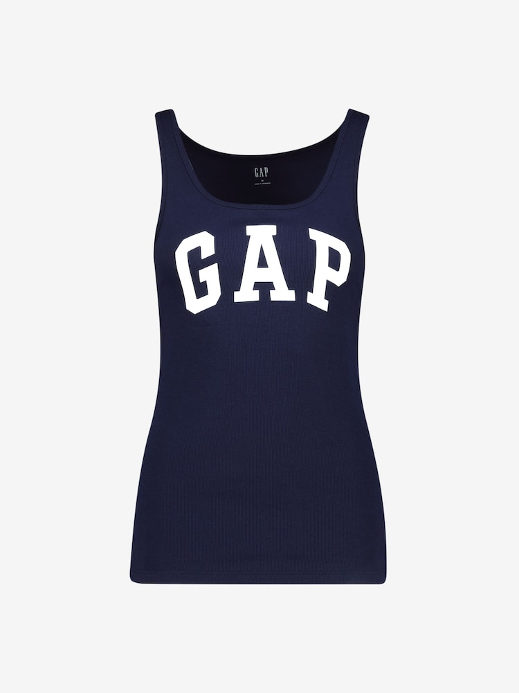 Gap Blue Logo Ribbed Vest - Image 5 of 5 Gap Blue Logo Ribbed Vest - Image 5 of 5