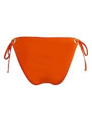 Pour Moi Orange India Recycled Tie Side Bikini Brief - Image 5 of 5