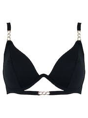 Pour Moi Black India Chains Recycled Underwired Lightly Padded Top - Image 4 of 5