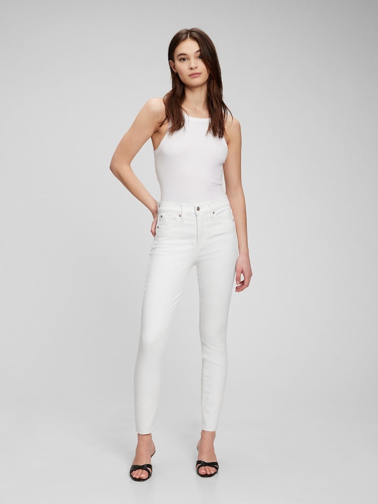 Gap White High Rise True Skinny Jeans - Image 1 of 5