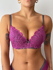 Lila - Pour Moi Romance Geformter Push-up-BH mit Dekolleté - Bild 2 von 5