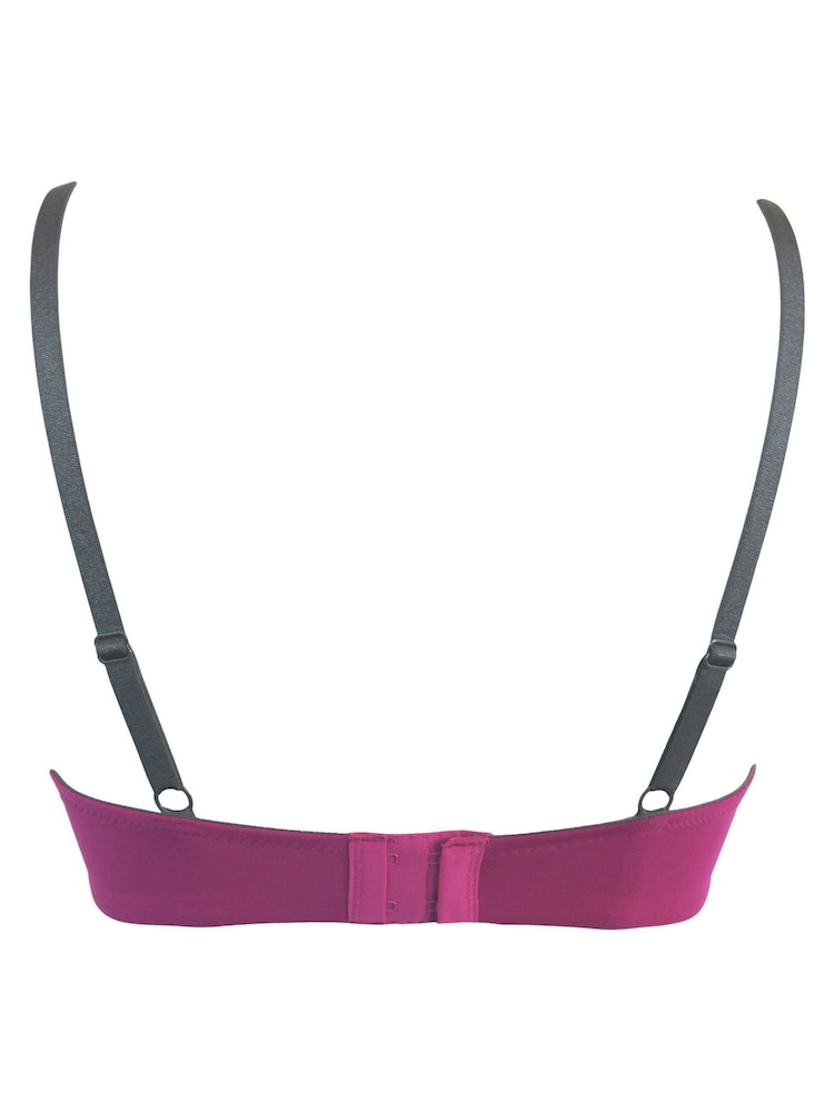Lila - Pour Moi Romance Geformter Push-up-BH mit Dekolleté - Bild 5 von 5