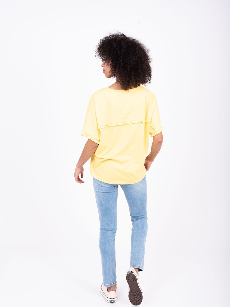 Brakeburn Yellow Valeria Yellow T-Shirt - Image 2 of 4 Brakeburn Yellow Valeria Yellow T-Shirt - Image 2 of 4