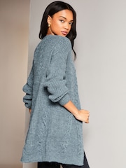 Chambray moder - Lipsy progasto pletena jopica Lipsy - Slika 2 iz 4