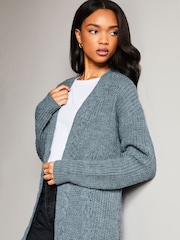 Chambray moder - Lipsy progasto pletena jopica Lipsy - Slika 4 iz 4