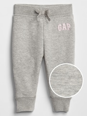 Gap Light Grey Logo Fleece-Lined Joggers (Newborn - 5yrs) - Image 1 of 1