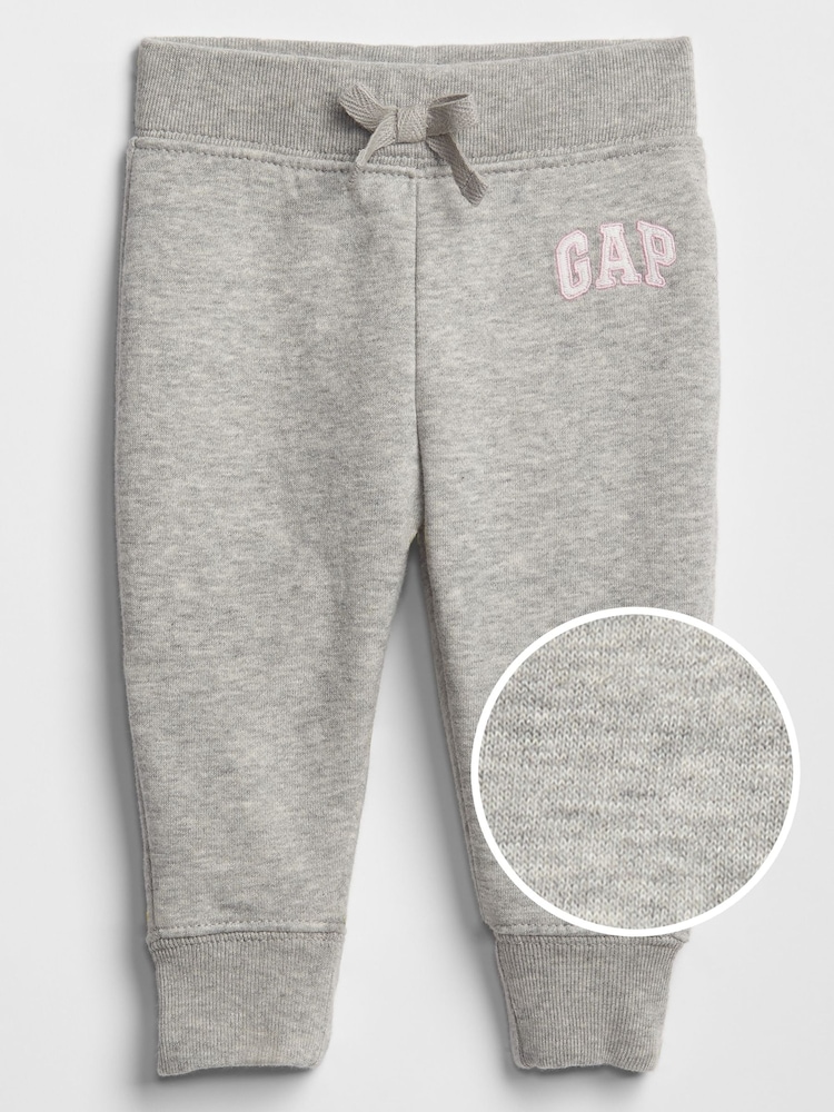 Gap Light Grey Logo Fleece-Lined Joggers (Newborn - 5yrs) - Image 1 of 1