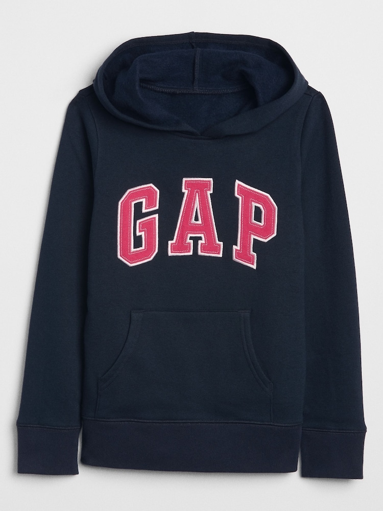 Gap Navy Blue/Pink Logo Hoodie (4-13yrs) - Image 1 of 1