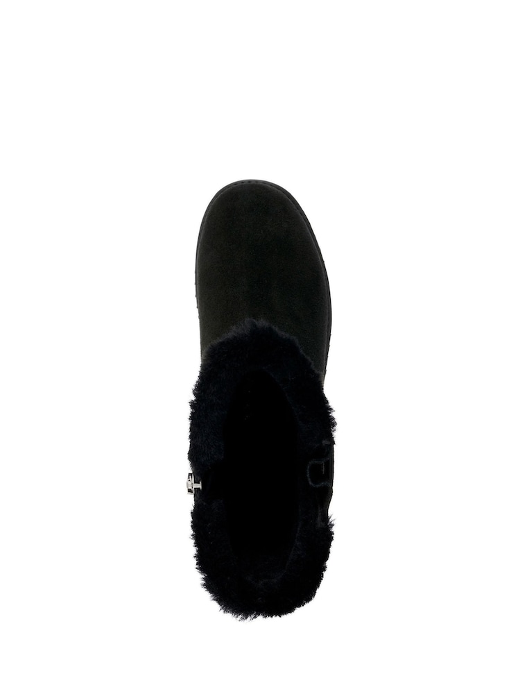 EMU Australia Black Waterproof Suede Calf Boot With Sheepskin Lining - Image 5 of 5