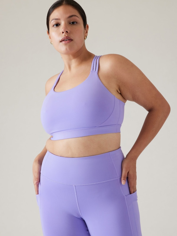 Athleta Purple Train Free Medium Impact Sports Bra - Image 1 of 5 Athleta Purple Train Free Medium Impact Sports Bra - Image 1 of 5