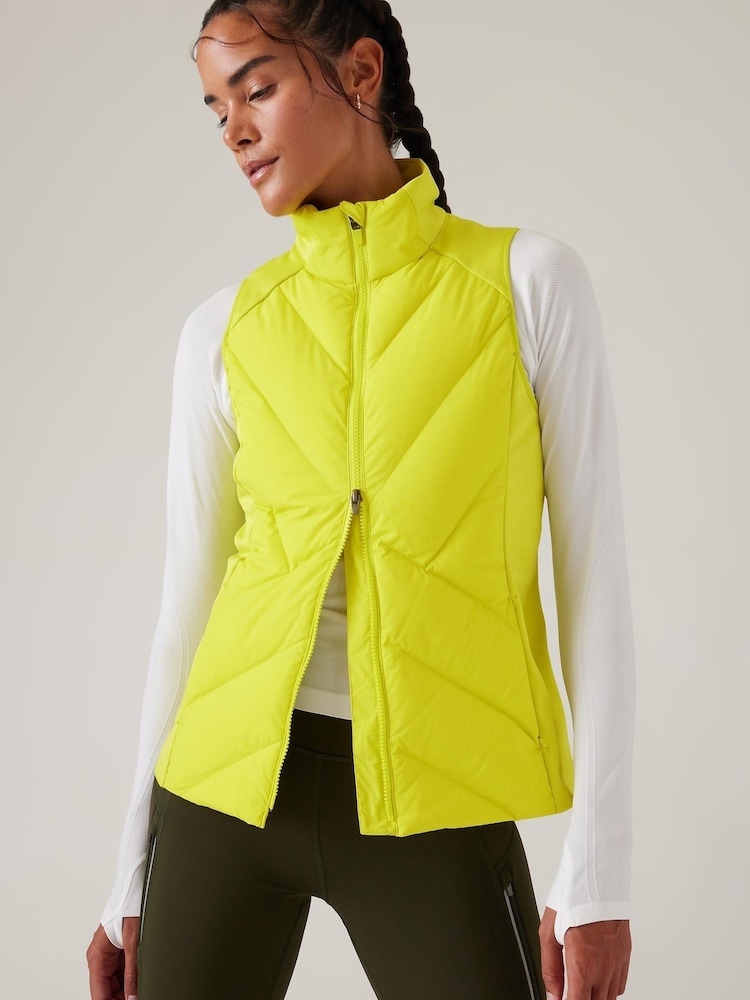 Athleta Yellow Inlet Gilet - Image 1 of 3 Athleta Yellow Inlet Gilet - Image 1 of 3