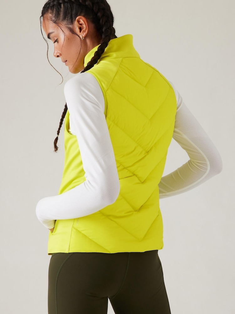 Athleta Yellow Inlet Gilet - Image 2 of 3 Athleta Yellow Inlet Gilet - Image 2 of 3