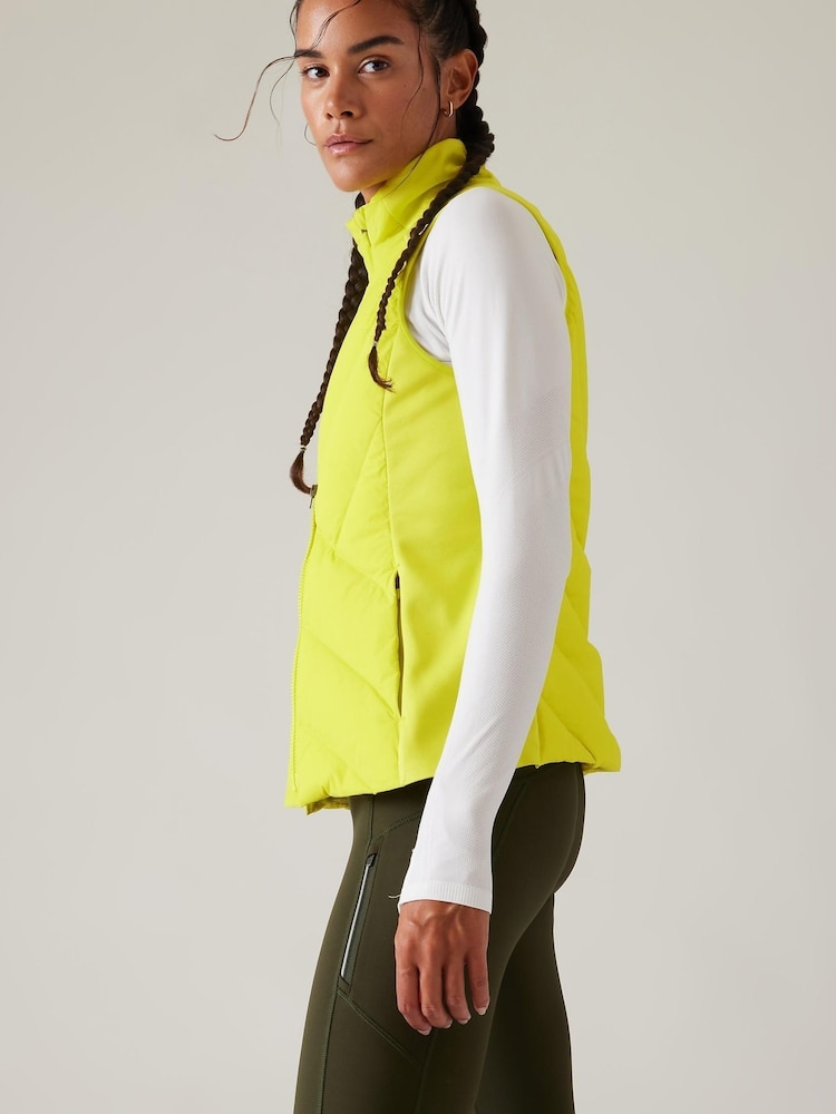 Athleta Yellow Inlet Gilet - Image 3 of 3 Athleta Yellow Inlet Gilet - Image 3 of 3