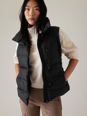 Athleta Black Downtown Padded Gilet - Image 1 of 5