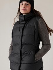 Athleta Black Downtown Padded Gilet - Image 4 of 5