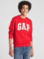 Gap Red Original Logo Crew Neck Jumper - Image 1 of 4
