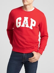 Gap Red Original Logo Crew Neck Jumper - Image 3 of 4