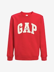 Gap Red Original Logo Crew Neck Jumper - Image 4 of 4