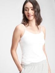 Gap White Fitted Adjustable Strappy Top - Image 1 of 7