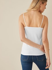 Gap White Fitted Adjustable Strappy Top - Image 2 of 7