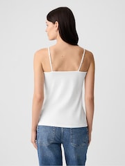 Gap White Fitted Adjustable Strappy Top - Image 5 of 7