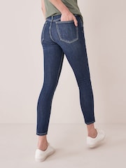 Medium indigoblauw - Gap skinny jeans met stretch en hoge taille - Image 5 of 6