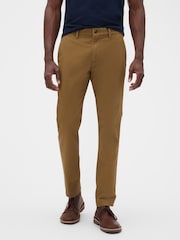 Gap Tan Brown Essential Skinny Fit Chinos - Image 1 of 3
