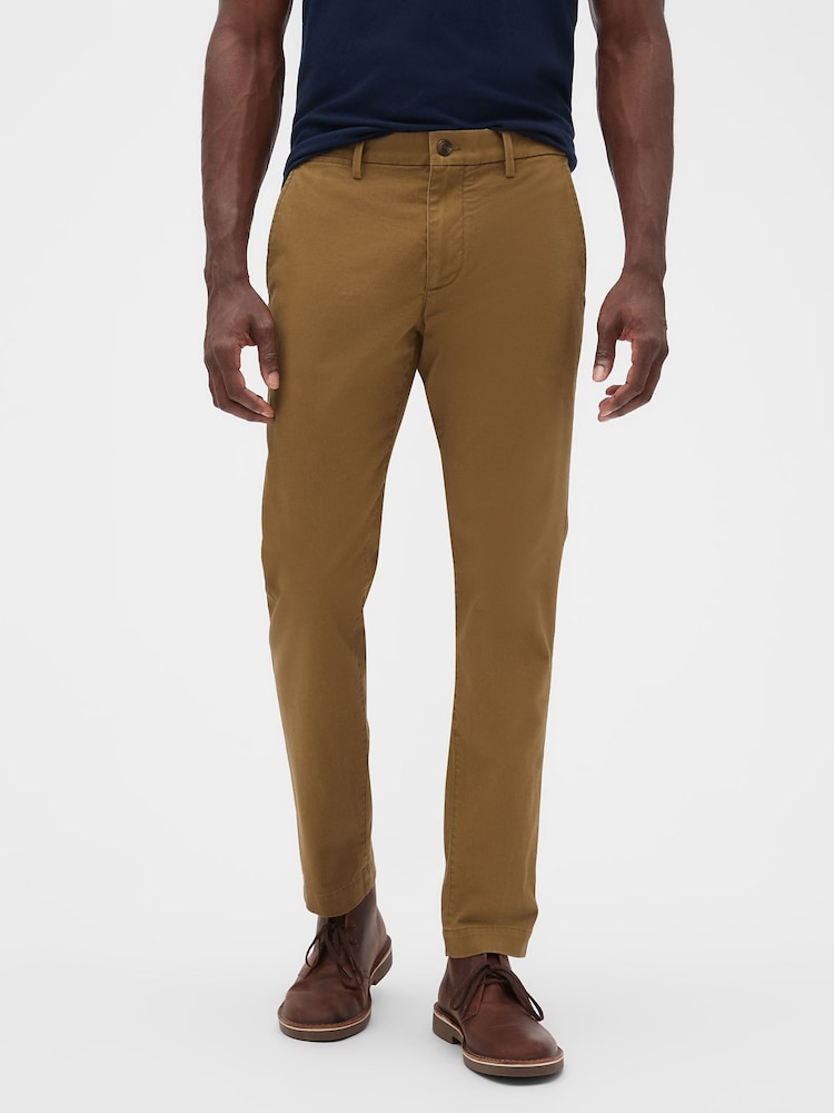 Gap Tan Brown Essential Skinny Fit Chinos - Image 1 of 3