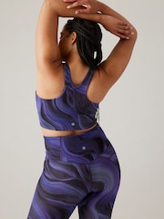 Athleta Purple A-C Cup Conscious Crop Low Impact Sports Bra - Image 2 of 5