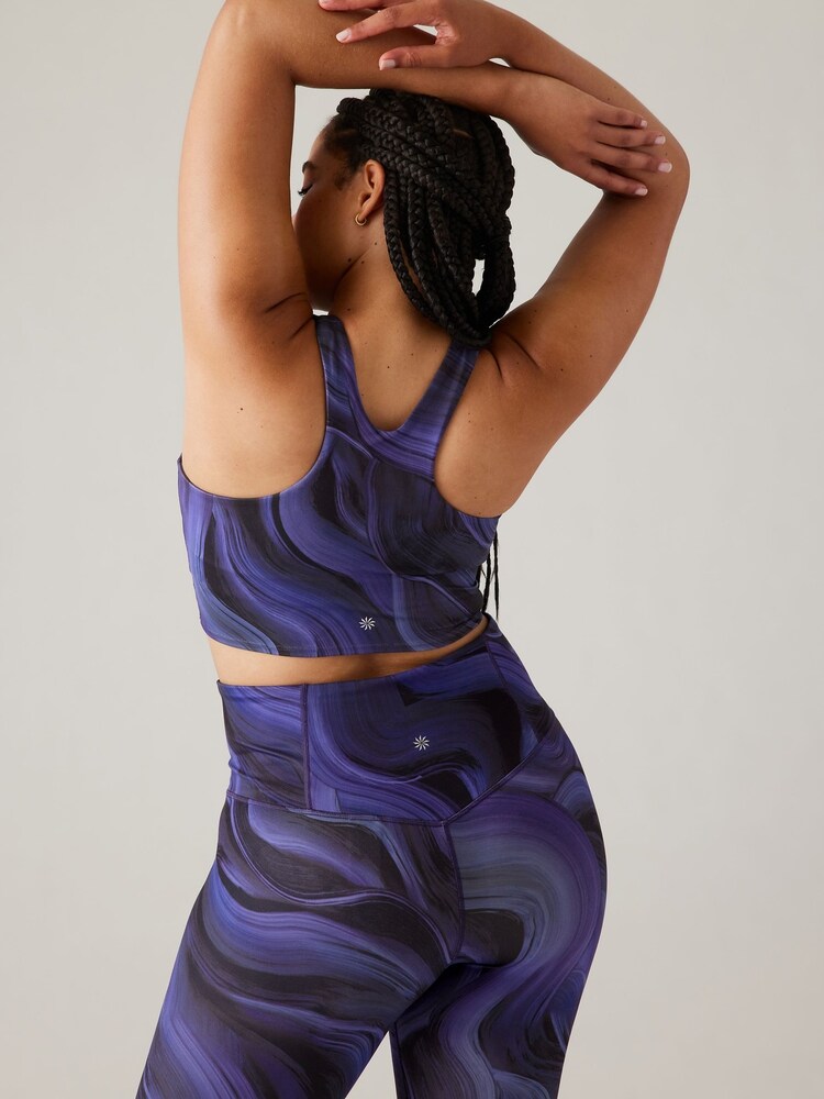 Athleta Purple A-C Cup Conscious Crop Low Impact Sports Bra - Image 2 of 5
