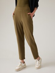 Athleta Brown Brooklyn Mid Rise Featherweight Ankle Trousers - Image 1 of 5