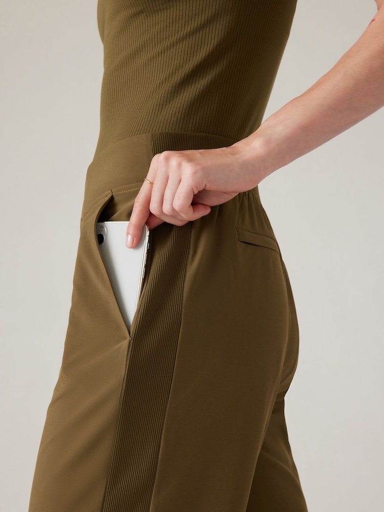 Athleta Brown Brooklyn Mid Rise Featherweight Ankle Trousers - Image 5 of 5 Athleta Brown Brooklyn Mid Rise Featherweight Ankle Trousers - Image 5 of 5