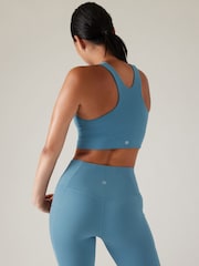 Athleta Blue A-C Cup Conscious Crop Low Impact Sports Bra - Image 4 of 5