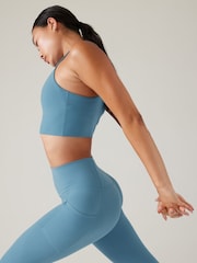 Athleta Blue A-C Cup Conscious Crop Low Impact Sports Bra - Image 5 of 5