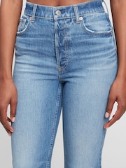 Gap Light Blue High Waisted Cheeky Straight Jeans - Image 3 of 5