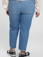 Gap Light Blue High Waisted Cheeky Straight Jeans - Image 5 of 5