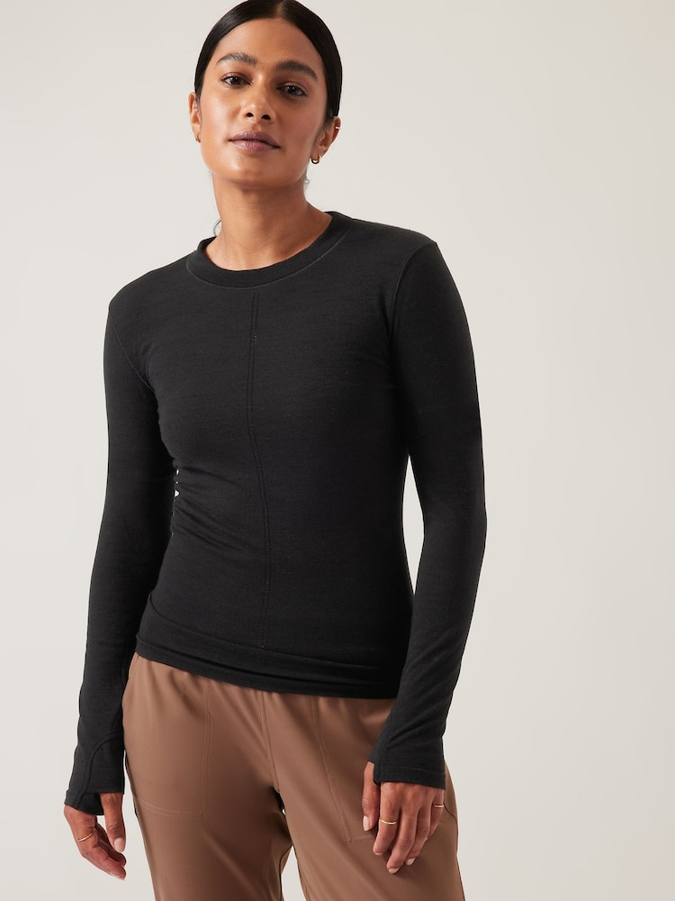 Athleta Black Ascent Seamless Top - Image 1 of 3