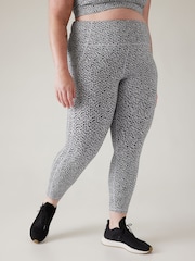 Athleta Black/White Ultimate Stash 7/8 Leggings - Image 4 of 5